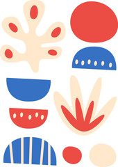 Floral Abstract Background Painting