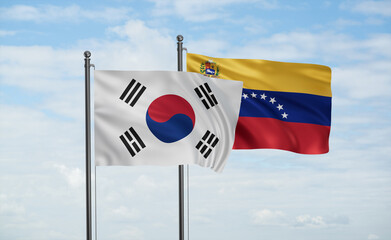 Venezuela and South Korea flag