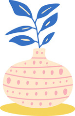 Vase With Floral Branch