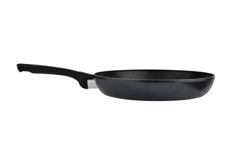 Frying pan on a white background. Frying pan close-up on a white background.