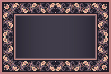 Vector abstract decorative ethnic ornamental illustration