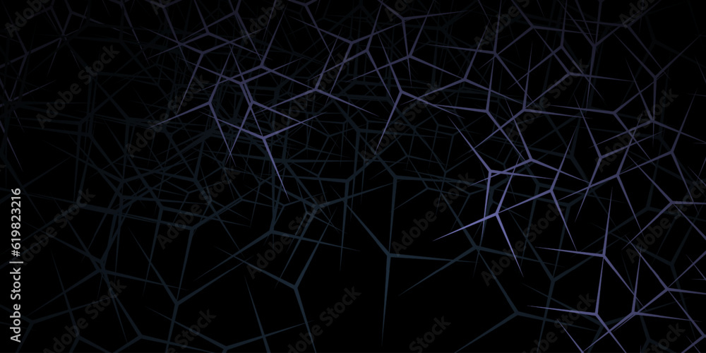 Poster abstract geometric background with chaotic lines. modern futuristic vector texture.