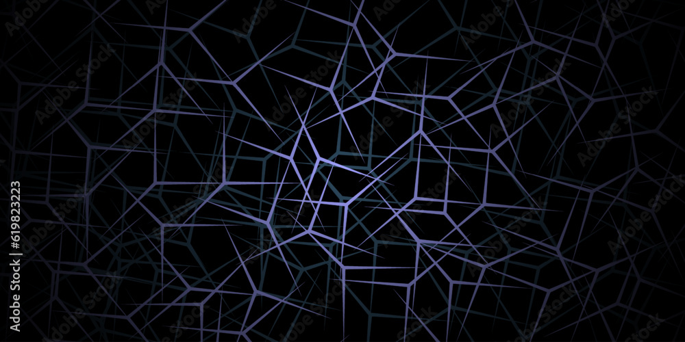 Poster abstract geometric background with chaotic lines. modern futuristic vector texture.