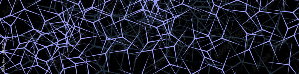 Aufkleber abstract geometric background with chaotic lines. modern futuristic vector texture.