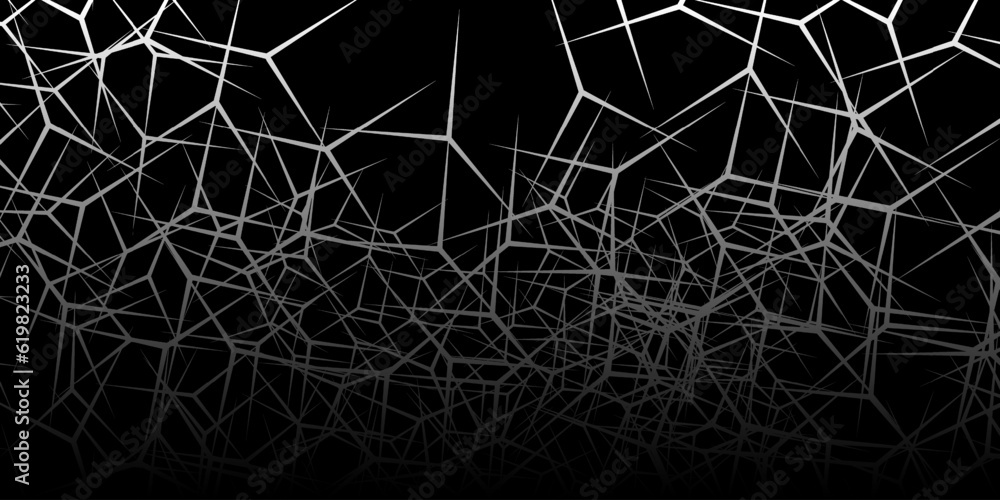 Poster abstract geometric background with chaotic lines. modern futuristic vector texture.