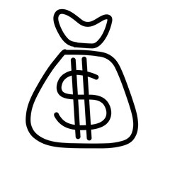 dollar symbol transparent backdrop, dollar icon