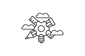 design idea icon concept vector