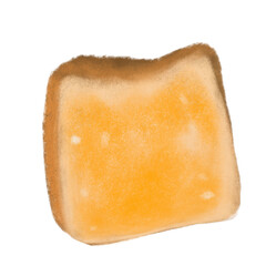 slice of bread on isolated.
