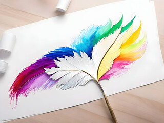 Explore the art of painting with feathers on Adobe Stock. Discover exquisite images capturing the beauty and creativity of this unique technique.