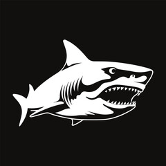 Shark logo for a club or sports team
