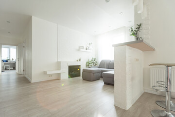 Fototapeta na wymiar Luxury and beautiful living room interior design