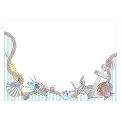 貝殻モチーフ　フレーム・枠①