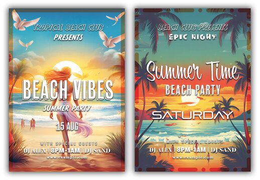 Beach Party Flyer