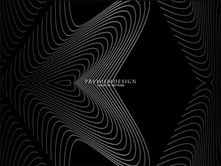 Gray line on black. Minimalist design. Cover design templates, business flyer layouts, wallpapers, etc.