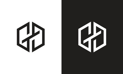 GD logo ambigram, monogram unique logo, black and white logo, premium elegant logo, letter GD Vector	