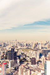 Obraz premium Beautiful cityscape with architecture and building in Bangkok Thailand