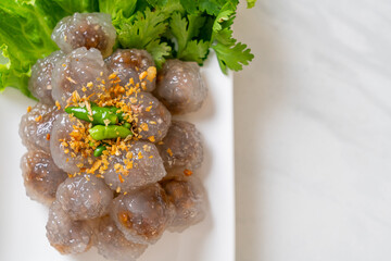 Steamed Tapioca Dumplings with Pork