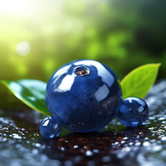 Fresh blueberry fruit