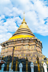 Fototapeta premium beautiful architecture at Pra That Lampang Luang in Thailand