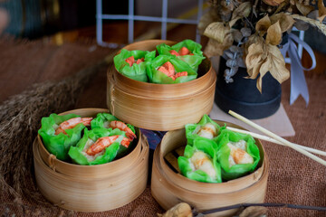 thai food in the basket