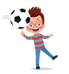 spinning ball on his finger