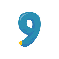 Dinosaur Alphabet and Numbers Illustration for nursery boys birthday party