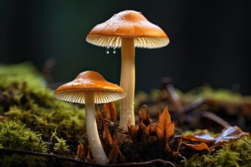 Fototapeta premium Psilocybin Psychadelic Mushrooms, Psychotropic alternative therapy to Depression conciousness
