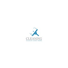 Cleaning logo template logo isolated on white background