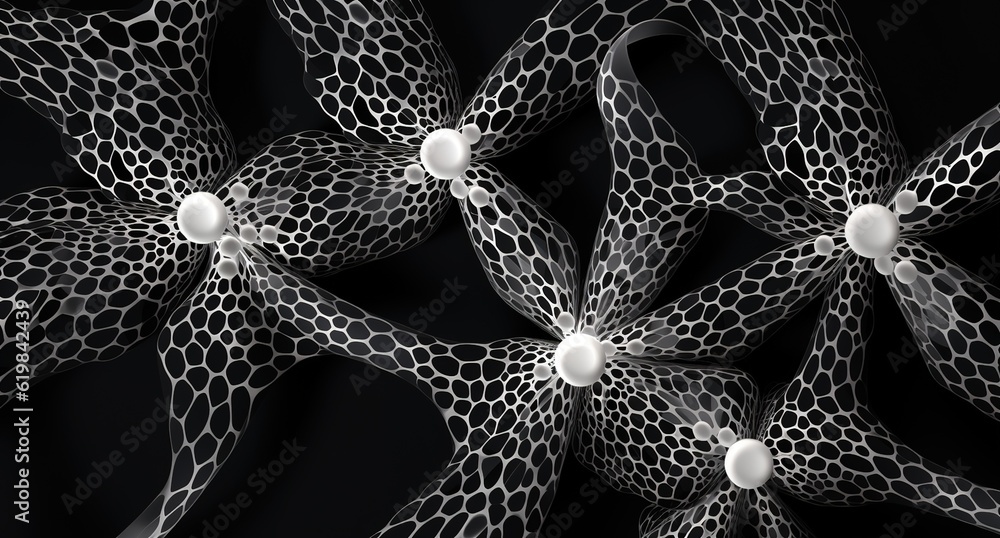 Poster dots and weave lines. abstract background. network connection structure.,