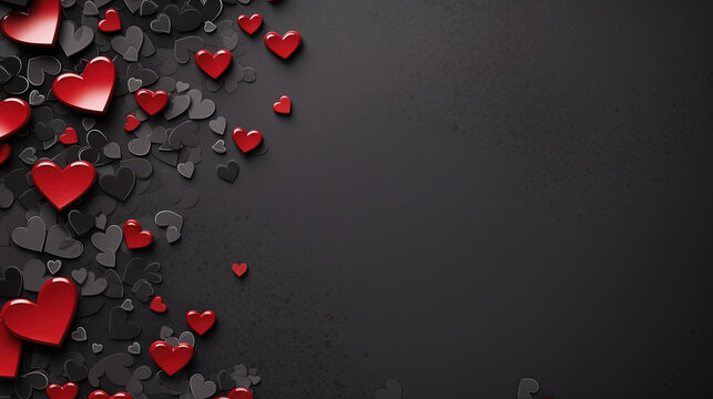 Valentines day background with hearts. The concept of love and Valentines day