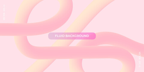 Abstract fluid curve. Gradient blend line, creative liquid colorful shapes and banner vector backgrounds