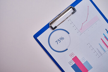 Financial graphs, statistics diagram and data. Annual presentation, infographic. Economic report, accounting. Growth analysis, business success. Analytics and management. Investments and technology