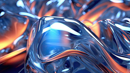 abstract glass shapes background