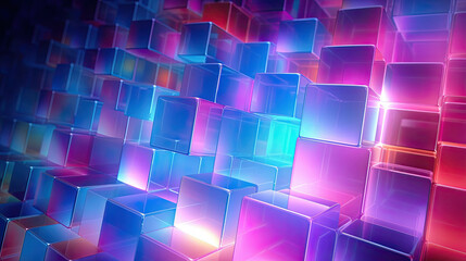 cube shapes colorful background
