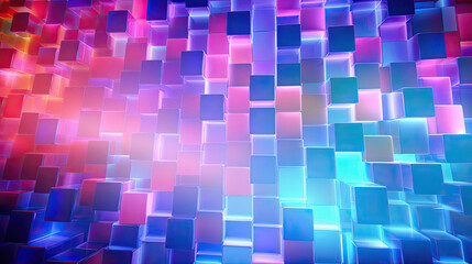 cube shapes colorful background