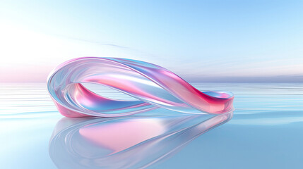 Abstract glass shapes background wallpaper