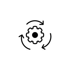 Processor icon design with white background stock illustration