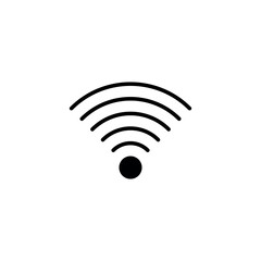Wifi icon design with white background stock illustration