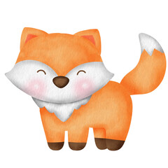 Watercolor Fox Clipart: Cute Animal Illustrations for Art and Design