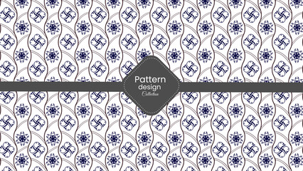 Tribal seamless pattern design template . Vector and editable layout . 