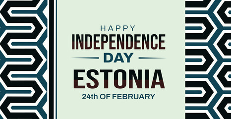 Happy Independence Day of Estonia background. 24th of February Estonia independence day wallpaper