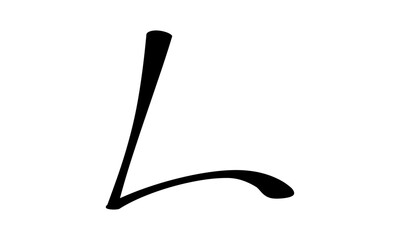 Letter L font icon design