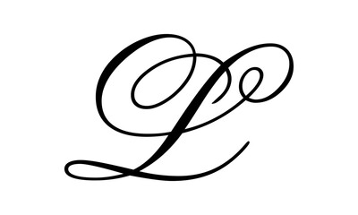 Letter L font icon design