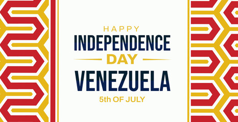 Happy Independence Day of Venezuela background. 5th of July Venezuela independence day wallpaper