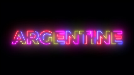 Argentine text. Laser vintage effect. Retrò style.