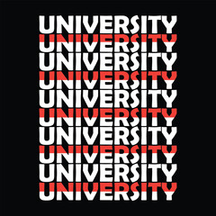 best happy university t shirt design vector