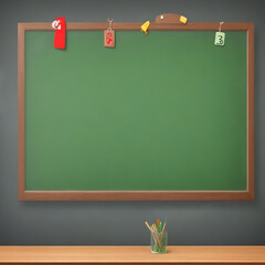 blackboard with chalk