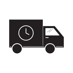 delivery car icon design line vector