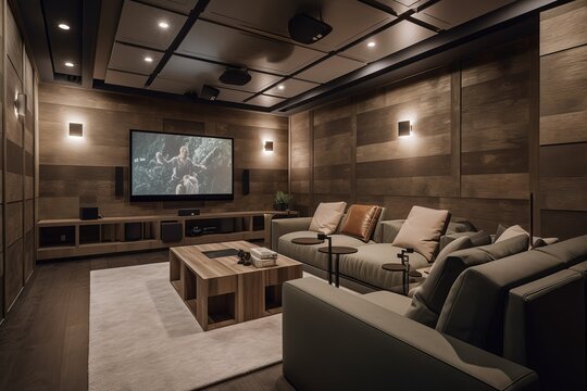 Unwind in Luxurious Home Theater with Superb Sound & Spectacular View; Enhanced Image Quality Takes Movie Nights to Another Level, Generative AI