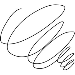 hand drawn illustration of tornado